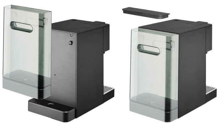 Кавоварка Catler капсульна Renzo 1.6л, капсули, мелена кава, сенсорне керування, автоматичний капучинатор, сірий