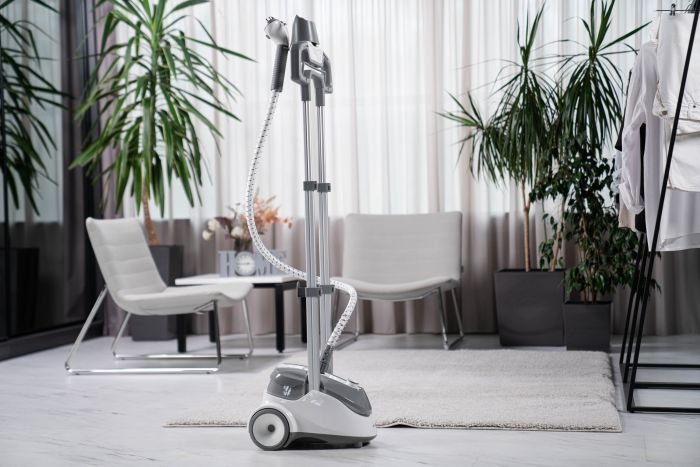 Відпарювач ARDESTO вертикальний IR-S18B, 1800Вт, 1800мл, дошка, нерж. сталь, білий+сірий