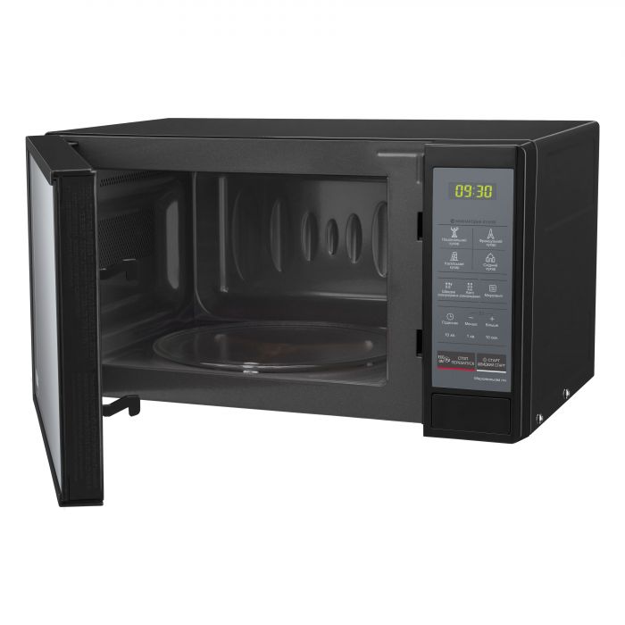 Мікрохвильова піч LG, 20л, електрон. керування, 700Вт, дисплей, чорний