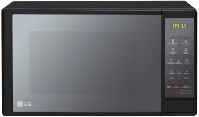 Мікрохвильова піч LG, 20л, електрон. керування, 700Вт, дисплей, чорний