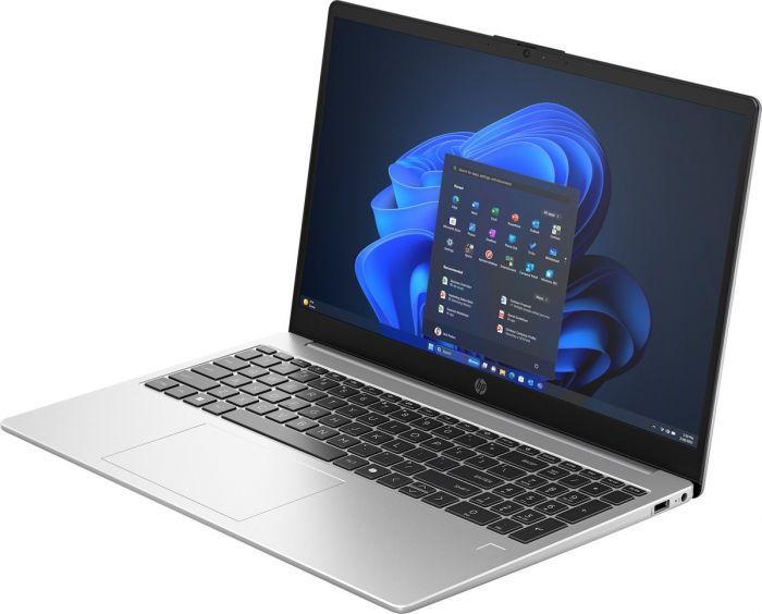 Ноутбук HP 250R-G10 15.6" FHD IPS AG, Intel 3-100U, 16GB, F512GB, UMA, DOS, сріблястий