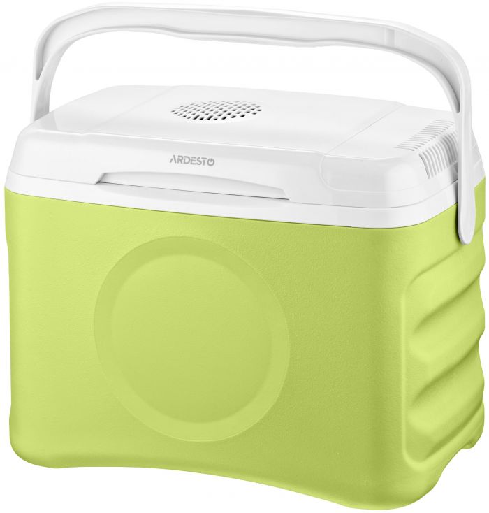 Холодильник дорожній ARDESTO, 2в1, 21л, 220/12В, підігрів 55°C, охолодження 18-20°C, USB-порт, 4.3кг, салатовий