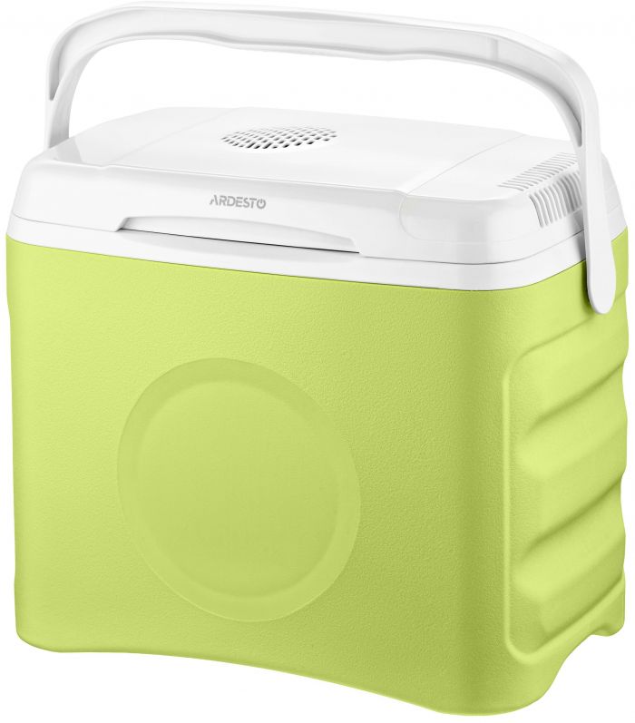 Холодильник дорожній ARDESTO, 2в1, 25л, 220/12В, підігрів 55°C, охолодження 18-20°C, USB-порт, 4.8кг, салатовий