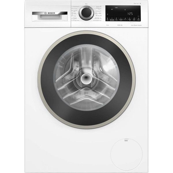 Пральна машина Bosch фронтальна, 8кг, 1400, A, 59см, дисплей, білий
