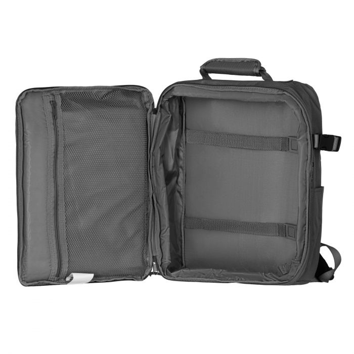 Набір валіз 2E, Trek, (L+M+S), TSA, 4 колеса, + 3 рюкзаки Cabin (2E-BPET-CABIN-GR), поліестр, сірий