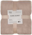 Плед ARDESTO Flannel 160х200см, 100% поліестер, бежевий