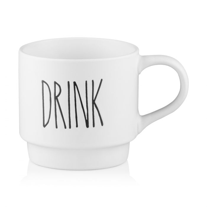 Набір чашок на підставці ARDESTO, 4шт., 320мл, кераміка, метал, білий