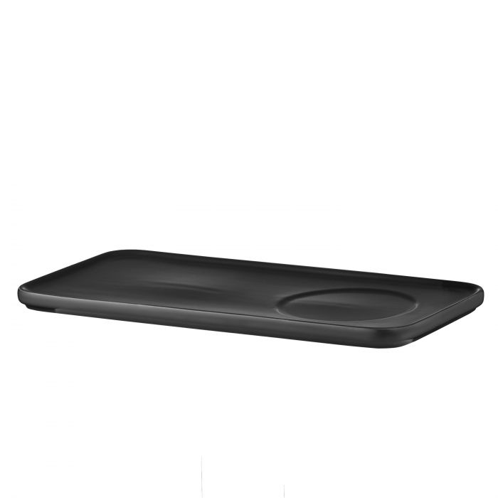 Набір чашка з блюдцем, 250мл, порцеляна, чорний