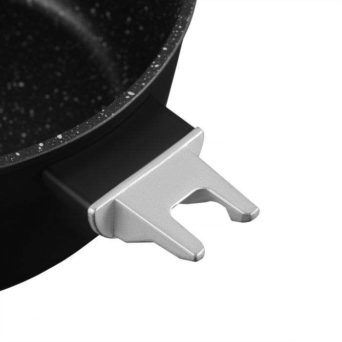 Ківш зі скляною кришкою ARDESTO Gemini Bari, 1.3л, алюміній, чорний