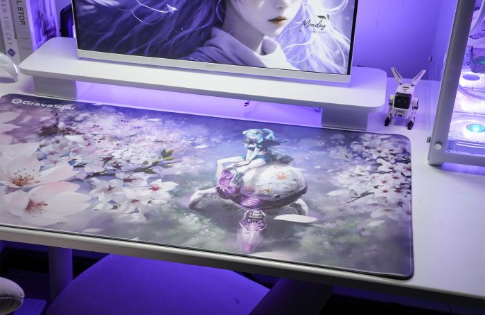 Ігрова поверхня GravaStar SAKURA, XL (900х450х3мм), рожевий