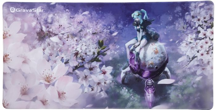 Ігрова поверхня GravaStar SAKURA, XL (900х450х3мм), рожевий