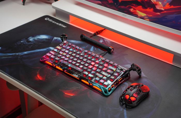 Ігрова поверхня GravaStar WARRIOR, XL (900х450х3мм), чорний