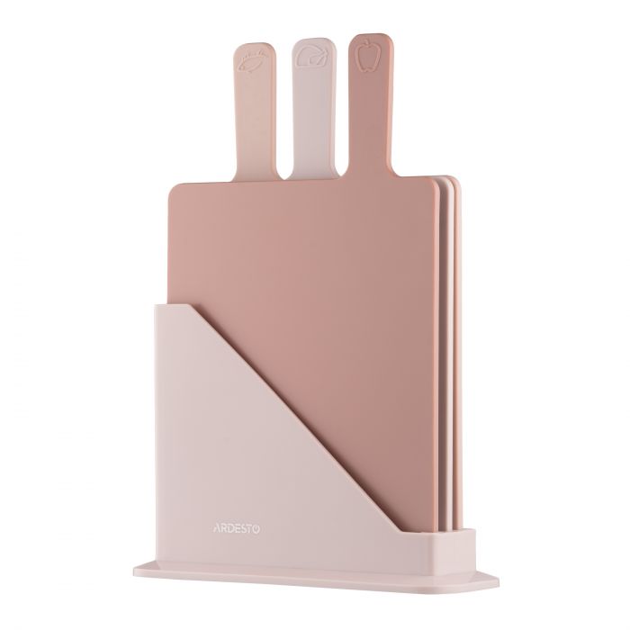 Набір дошок кухонних на підставці ARDESTO Fresh, 3шт, 24.1х33х7.9см, пластик