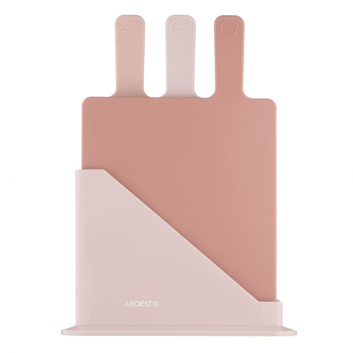 Набір дошок кухонних на підставці ARDESTO Fresh, 3шт, 24.1х33х7.9см, пластик