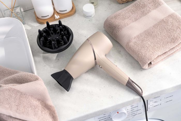 Фен ARDESTO Pearl Cream HD-Y701PERL, 1750-2100Вт, 3 швидкості, 3 темп.режими, бежевий