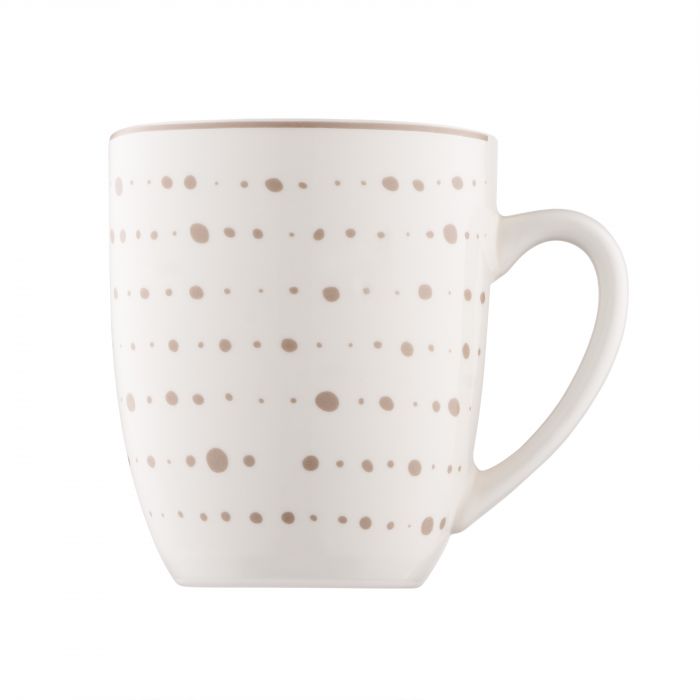 Набір чашок ARDESTO Ravenna, 4шт., 360мл, порцеляна, біло-бежевий