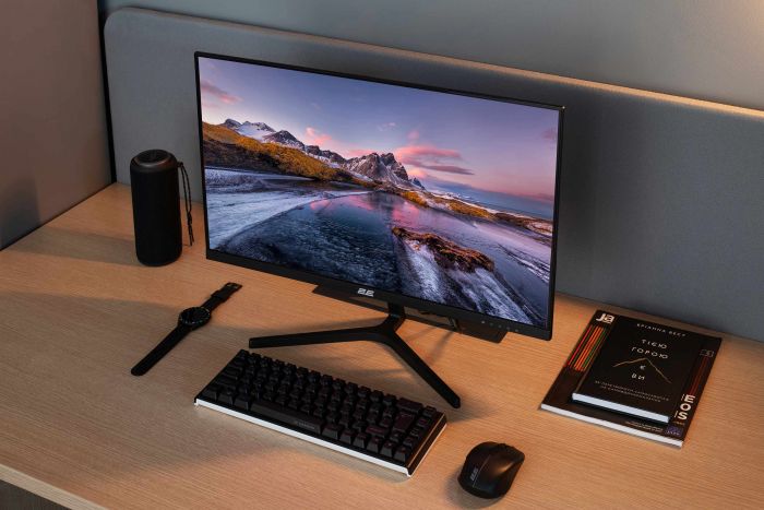 Монітор 2E 23.8" D2425B D-Sub, HDMI, MM, IPS, 100Hz, FreeSync