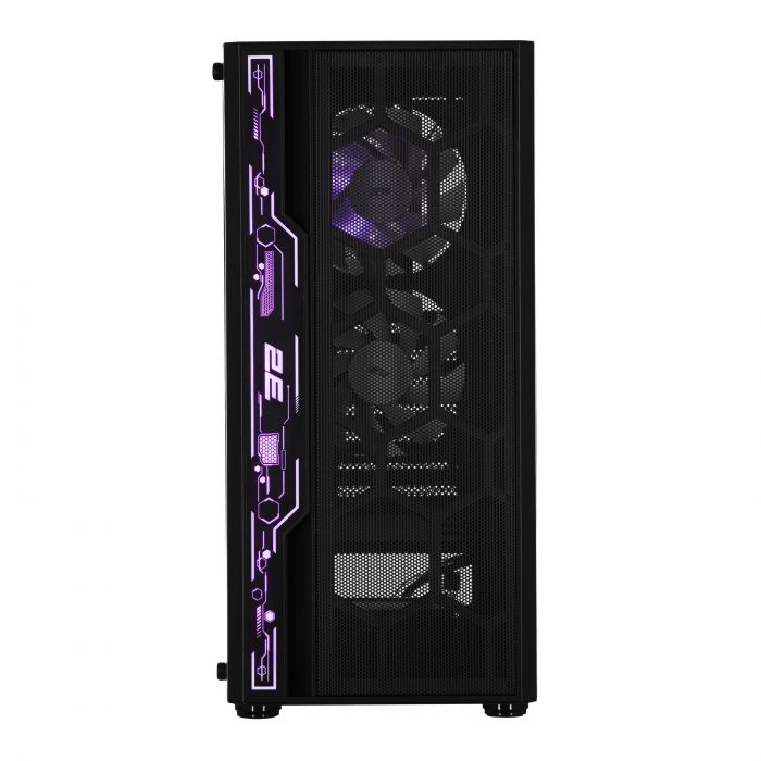 Корпус 2E GAMING Spero G2052 без БЖ 2xUSB3.0, 1xUSB2.0, 1x120мм ARGB, 2x120мм, VGA 345мм, LCS ready, TG Side Panel, ATX, чорний