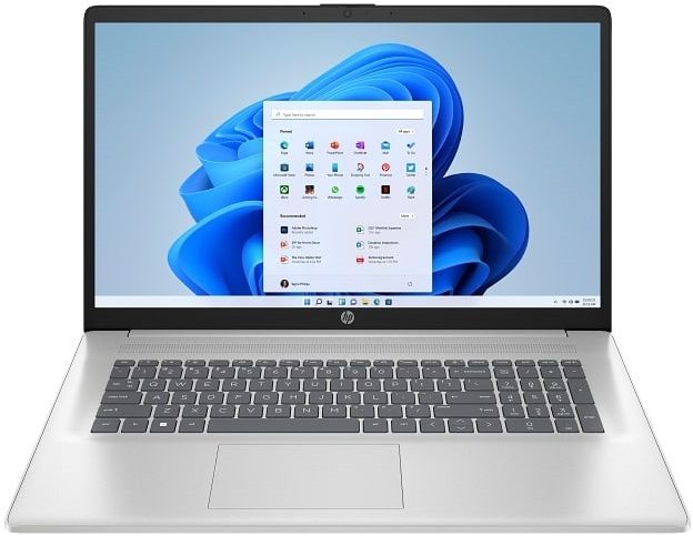 Ноутбук HP 17-cn4049ua 17.3" FHD IPS AG, Intel 3-100U, 16GB, F512GB, UMA, Win11, сріблястий