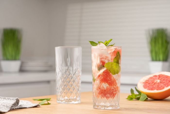 Набір склянок високих ARDESTO Alba, 356мл, 6шт, скло, прозорий