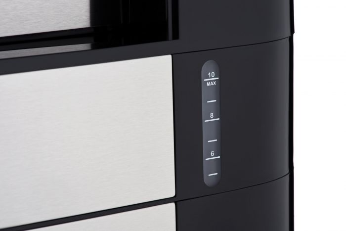 Кавоварка ARDESTO крапельна Steel Collection 1.2л, зерно + мелена, дисплей, сріблясто-чорний