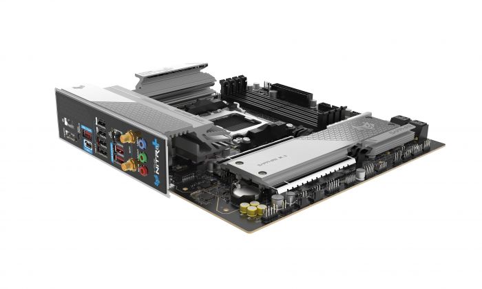 Материнcька плата SAPPHIRE NITRO+ B850M WIFI sAM5 B850 4xDDR5 M.2 HDMI DP Wi-Fi BT mATX