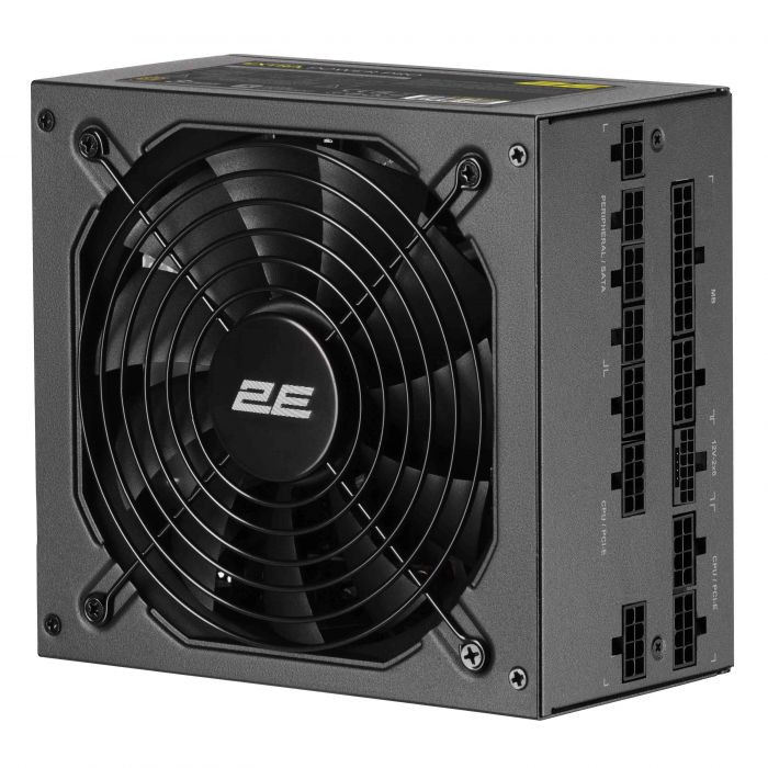 Блок живлення 2E GAMING Extra Power Pro ATX3.1 GEN5.0  (1000W), >90%, 80+ Gold, 140мм, 1xMB 24pin(20+4), 2xCPU 8pin(4+4), 3xMolex, 6xSATA, 4xPCIe 8pin(6+2), 1xPCIe GEN5 16pin, Full Modular