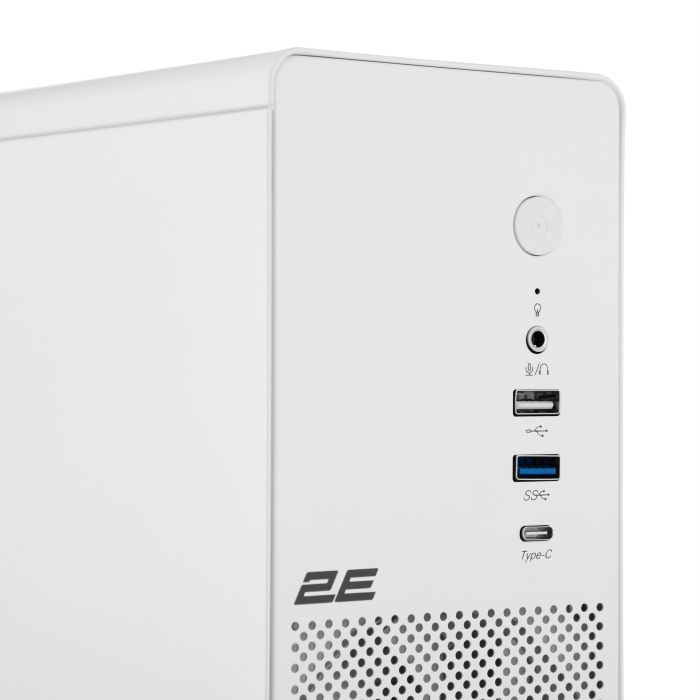 Корпус 2E Credo Slim V90W-400 з БЖ 2E TFX400, 1xUSB3.0, 1х USB 2.0, 1xUSB Type-C, 2x90мм, VGA 220мм, mATX, білий