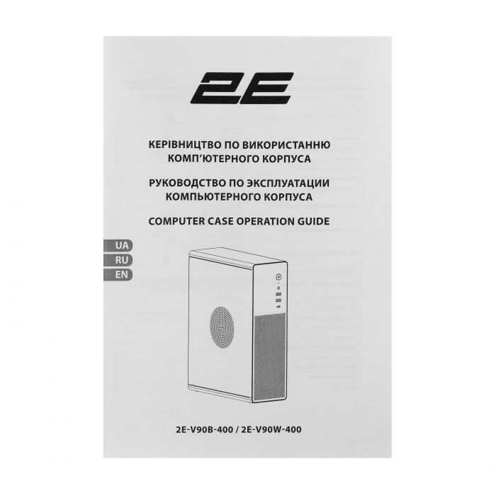 Корпус 2E Credo Slim V90W-400 з БЖ 2E TFX400, 1xUSB3.0, 1х USB 2.0, 1xUSB Type-C, 2x90мм, VGA 220мм, mATX, білий