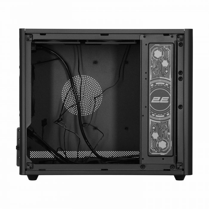 Корпус 2E Credo Metal V350B без БЖ, 1xUSB3.0, 1х USB 2.0, 1xUSB Type-C, 3x120мм, VGA 350мм, LCS ready, mATX, чорний