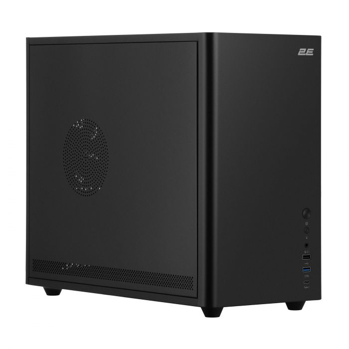 Корпус 2E Credo Metal V350B без БЖ, 1xUSB3.0, 1х USB 2.0, 1xUSB Type-C, 3x120мм, VGA 350мм, LCS ready, mATX, чорний