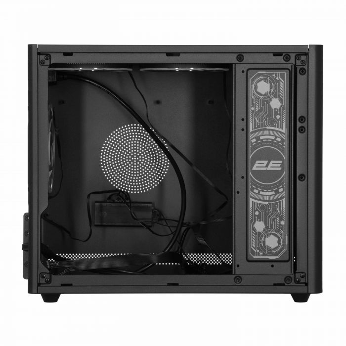 Корпус 2E Credo Plus V350BG без БЖ, 1xUSB3.0, 1х USB 2.0, 1xUSB Type-C, 3x120мм ARGB, VGA 350мм, LCS ready, контролер з пультом, TG Side Panel, mATX, чорний