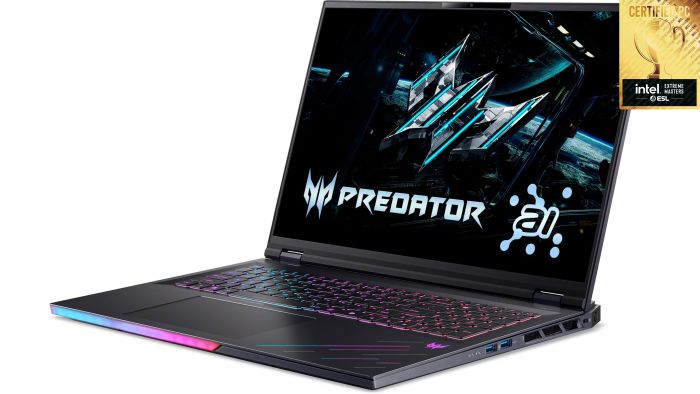Ноутбук Acer Predator Helios 18 PH18-73 18" WQXGA IPS, Intel U9-275HX, 32GB, F1TB, NVD5080-16, Lin, чорний