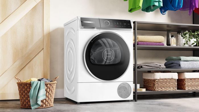Сушильна машина Bosch тепловий насос, 9кг, A+++, 61см, дисплей, білий