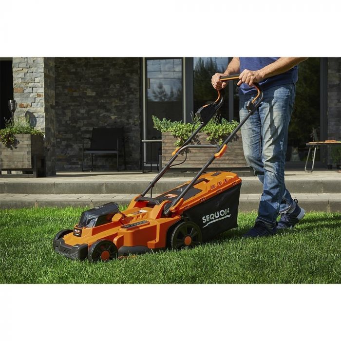 Газонокосарка акумуляторна SEQUOIA SBL4037B-E2W 40В(20В+20В) 37см 35л 25-75мм 11.65кг без АКБ та ЗП
