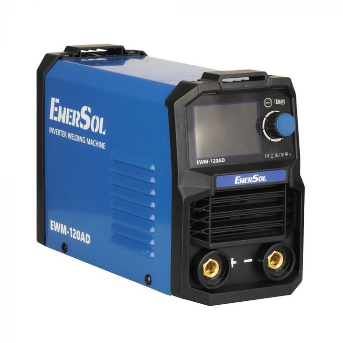 Зварювальний апарат інверторний EnerSol EWM-120AD 20-120А 5.1кВт 160-260В 2.8кг