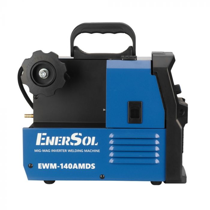 Зварювальний напівавтомат інверторний EnerSol EWM-140AMDS (дріт до 1мм + електрод до 4мм) 20-140А 6.1кВт 160-260В 7кг