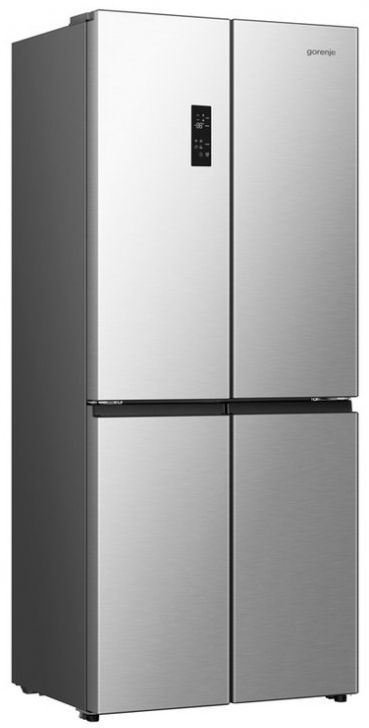 Холодильник SBS Gorenje, 190х65х80см, 4 двері, 311(149)л, А+, NoFrost+, Інвертор , Зона св-ті, Диспл, нерж