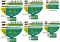 Шланг садовий 2E AquaFlex Emerald Pro 1/2" 20м 4 шари 20бар -10…+60°C зрошувач 2 конектори адаптер