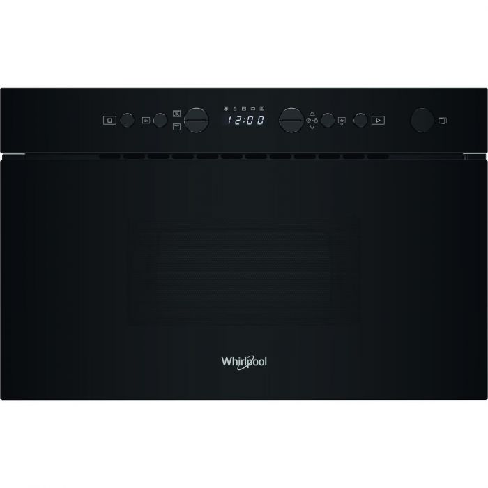 Мікрохвильова піч Whirlpool вбудована, 22л, електронне упр., 750Вт, гриль, дисплей, чорний