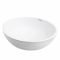 Раковина, умивальник ARDESTO Jade, штучний камінь, кругла, без отвору для змішувача та переливу, 420х150мм, накладний, білий