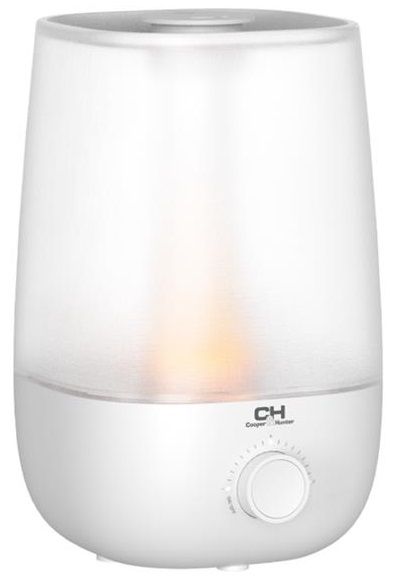 Зволожувач повітря Cooper&Hunter CH-2520WT 25м2, 2л, 250мл/г, ультразвуковий, верхня затока, мех. кер-ння, підсвічування, авто вимкнення, білий