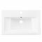 Раковина, умивальник ARDESTO Sati, штучний камінь, прямокут., з отвором для змішувача, з отвором для переливу, 695x450x158мм, накладний, білий