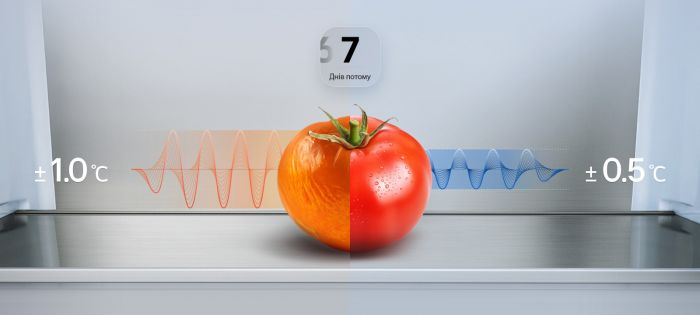 Холодильник LG з нижн. мороз., 203x60х68, холод.відд.-262л, мороз.відд.-113л, 2дв., E, NF, інв., диспл зовн., Fresh Сonverter, бежевий