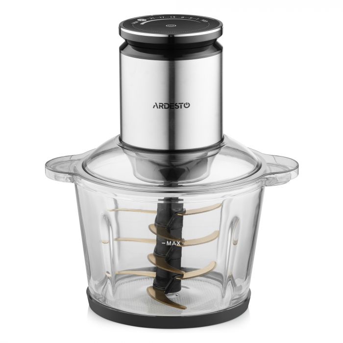 Подрібнювач ARDESTO, 800Вт, чаша 3000мл, скло, корпус-нерж. сталь, чорний