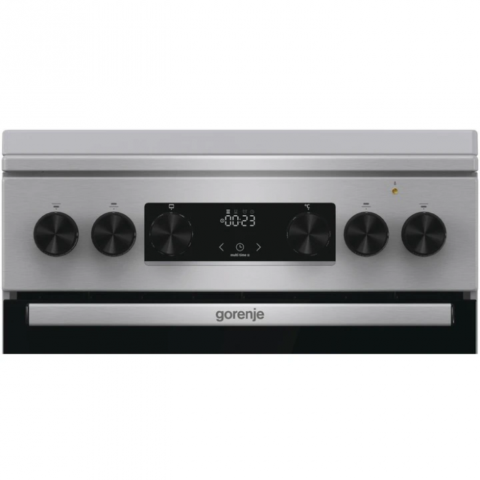 Плита Gorenje комбінована, 70л, 50x60см, метал. кришка, дисплей, чавун, нерж