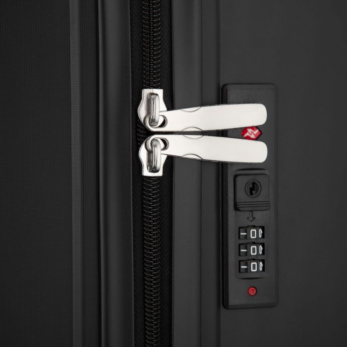 Набір валіз 2E, M7979, поліпропілен, (L+M+S), блискавка anti theft, 4 колеса, кодовий замок, чорний