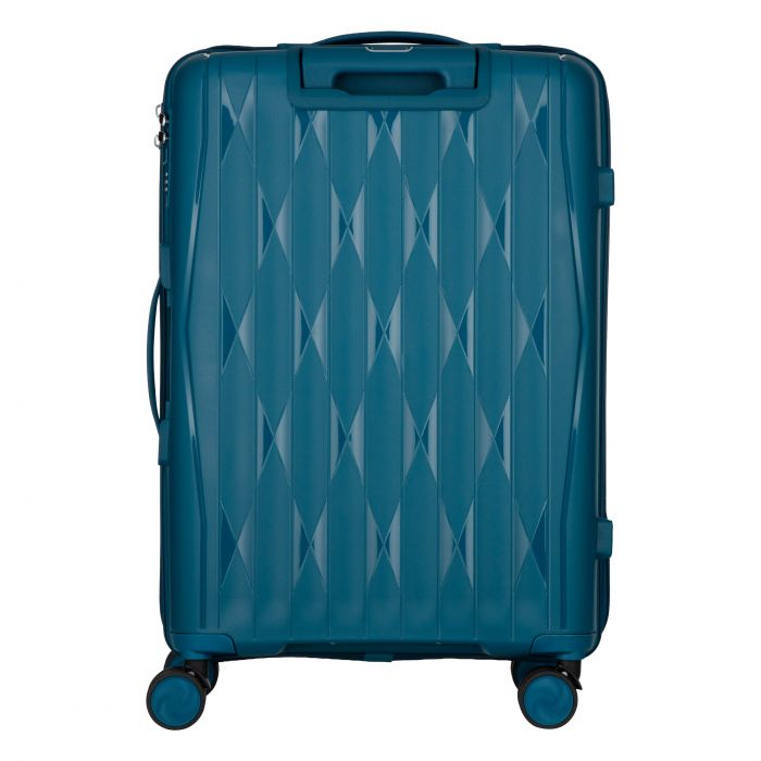 Набір валіз 2E, M7979, поліпропілен, (L+M+S), блискавка anti theft, 4 колеса, кодовий замок, блакитний