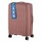 Набір валіз 2E, M7979, поліпропілен, (L+M+S), блискавка anti theft, 4 колеса, кодовий замок, рожево-золотий