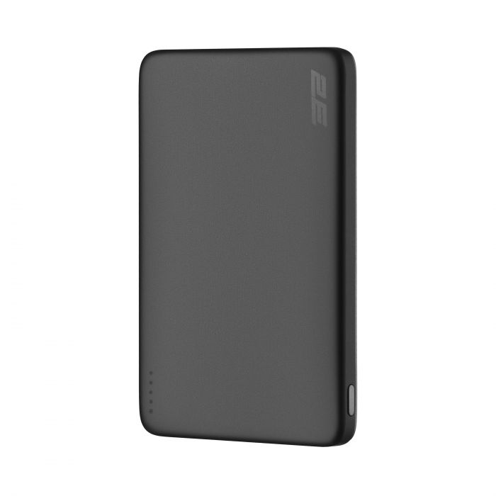 Акумулятор портативний літій-іонний Power Bank 2E Slim Wireless QI 5000мА·год, 18Вт, PD, сірий
